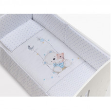 Edredon y Protector Oso Columpio Azul Interbaby